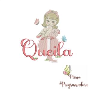 Matriz de Bordado Queila bailarina