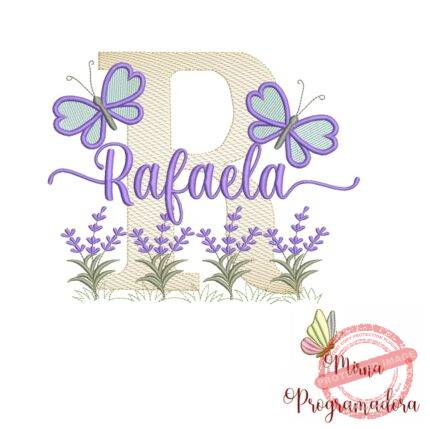 Matriz de Bordado Jardim Lavanda Rafaela