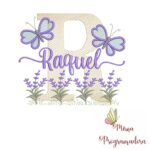 Matriz de Bordado Jardim Lavanda Raquel