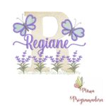 Matriz de Bordado Jardim Lavanda Regiane