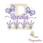 Matriz de Bordado Jardim Lavanda Renata