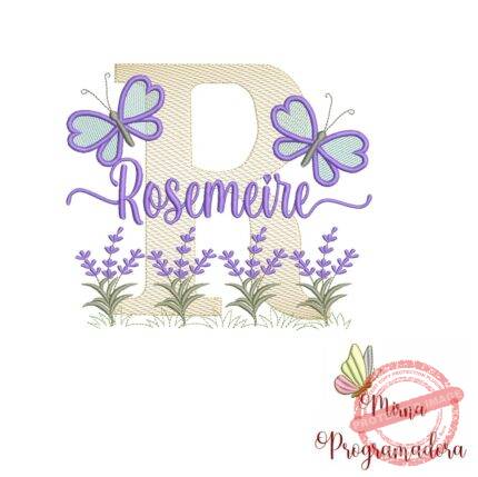 Matriz de Bordado Jardim Lavanda Rosemeire