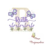 Matriz de Bordado Jardim Lavanda Ruth