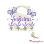 Matriz de Bordado Jardim Lavanda Sabrina