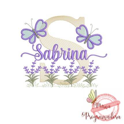 Matriz de Bordado Jardim Lavanda Sabrina
