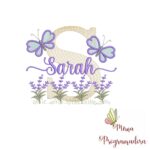 Matriz de Bordado Jardim Lavanda Sarah