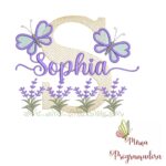 Matriz de Bordado Jardim Lavanda Sophia