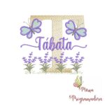 Matriz de Bordado Jardim Lavanda Tábata