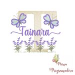 Matriz de Bordado Jardim Lavanda Tainara