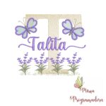 Matriz de Bordado Jardim Lavanda Talita