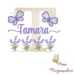 Matriz de Bordado Jardim Lavanda Tamara