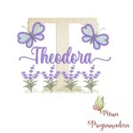 Matriz de Bordado Jardim Lavanda Theodora