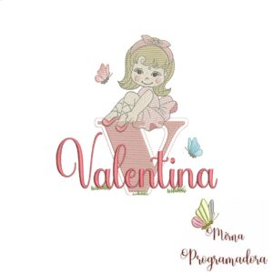 Matriz de Bordado Valentina bailarina