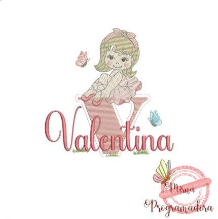 Matriz de Bordado Valentina bailarina