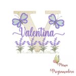Matriz de Bordado Jardim Lavanda Valentina
