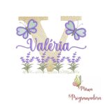 Matriz de Bordado Jardim Lavanda Valéria