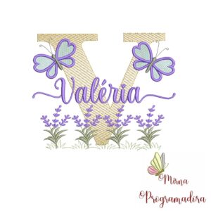 Matriz de Bordado Jardim Lavanda Valéria