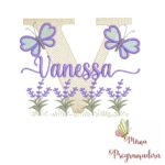 Matriz de Bordado Jardim Lavanda Vanessa