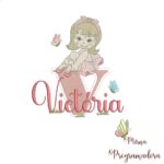 Matriz de Bordado Victória bailarina