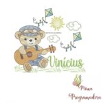 Matriz de Bordado Cenário Ursinho Violão Vinícius