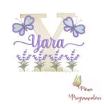 Matriz de Bordado Jardim Lavanda Yara