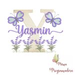 Matriz de Bordado Jardim Lavanda Yasmin
