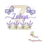 Matriz de Bordado Jardim Lavanda Zahya