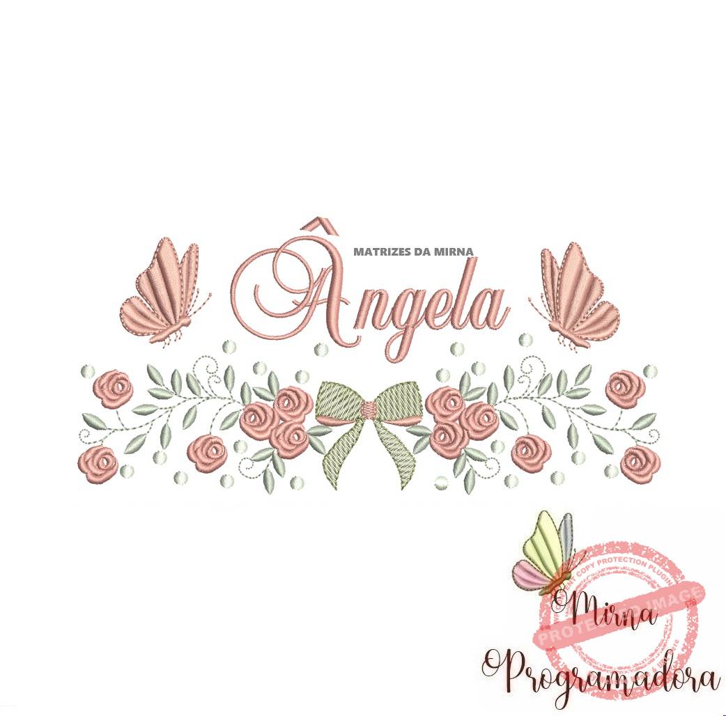 matriz de bordado angela Matriz de Bordado nome Ângela - Imagem 1
