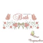 Matriz de Bordado nome Beth