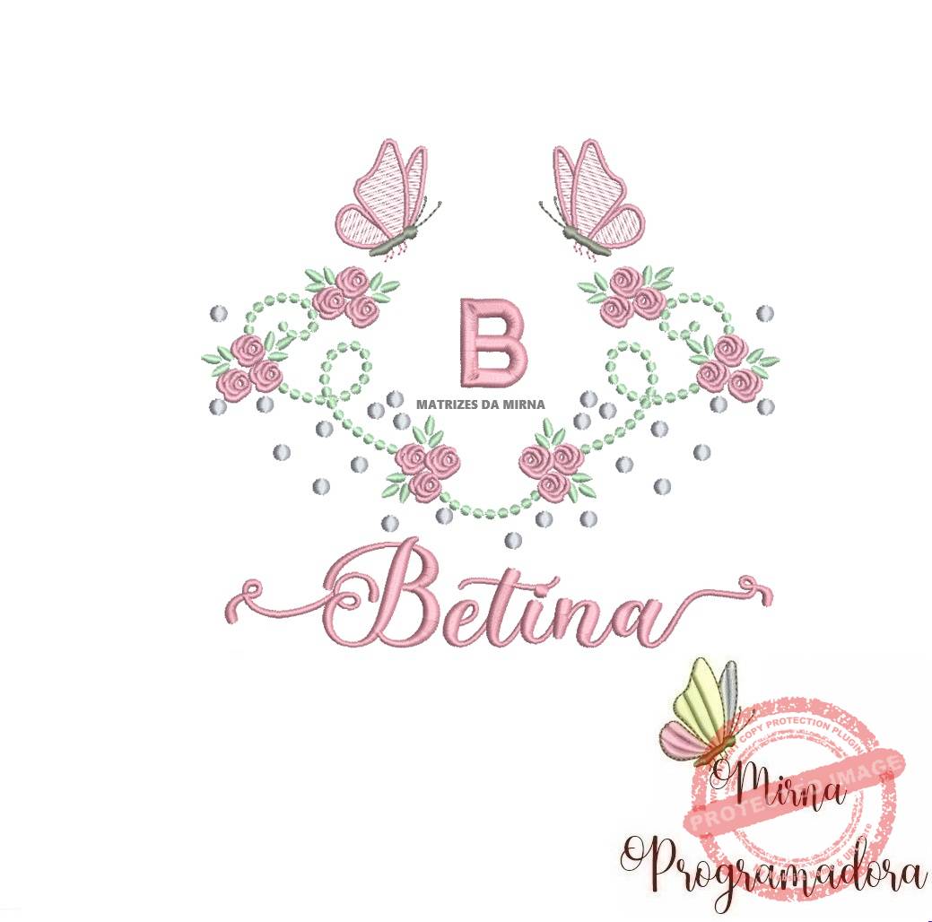 matriz de bordado betina matriz de bordado betina - Imagem 1