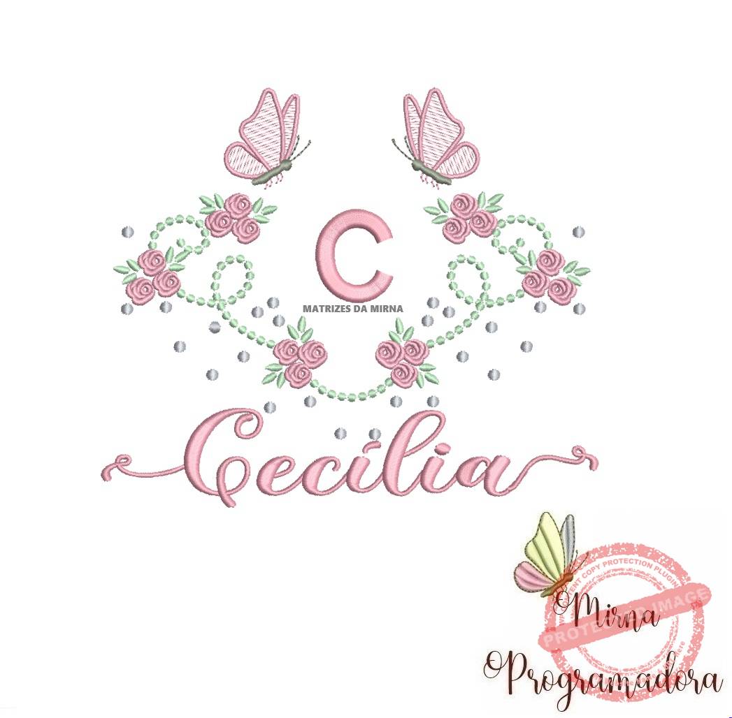 matriz de bordado cecilia matriz de bordado cecilia - Imagem 1