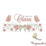 Matriz de Bordado nome Clara