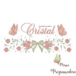 Matriz de Bordado nome Cristal