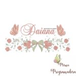 Matriz de Bordado nome Daiana