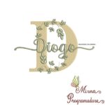 Matriz de Bordado Nome Diogo