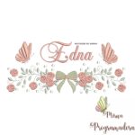 Matriz de Bordado nome Edna