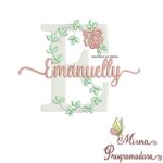 Matriz de Bordado Nome Emanuelly