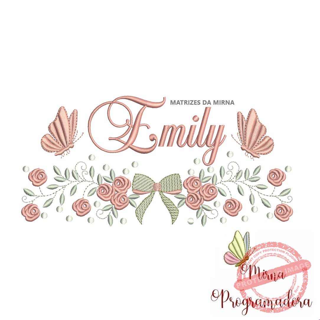 matriz de bordado emily Matriz de Bordado nome Emily - Imagem 1