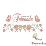 Matriz de Bordado nome Fernanda