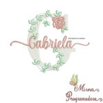 Matriz de Bordado Nome Gabriela