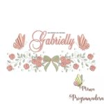 Matriz de Bordado nome Gabrielly