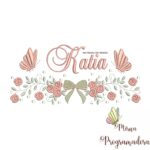 Matriz de Bordado nome Katia
