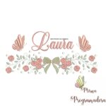 Matriz de Bordado nome Laura