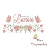 Matriz de Bordado nome Lavínia