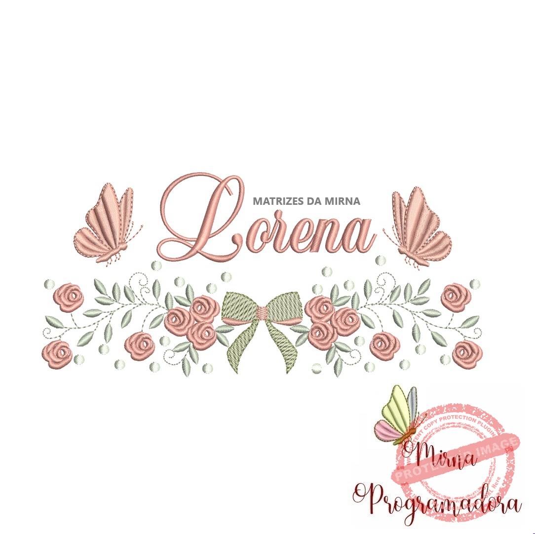 matriz de bordado lorena Matriz de Bordado nome Lorena - Imagem 1