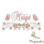 Matriz de Bordado nome Margot