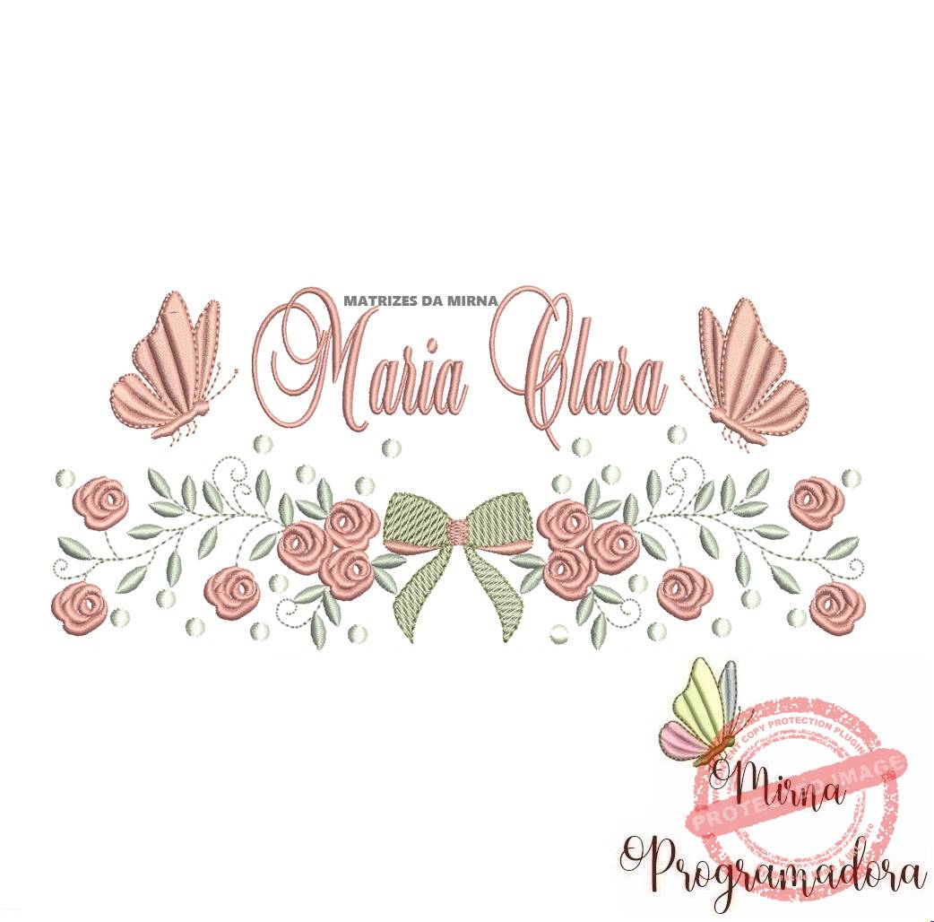 matriz de bordado maria clara Matriz de Bordado nome Maria Clara - Imagem 1