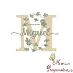 Matriz de Bordado Nome Miguel
