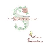 Matriz de Bordado Nome Serena