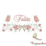 Matriz de Bordado nome Talita